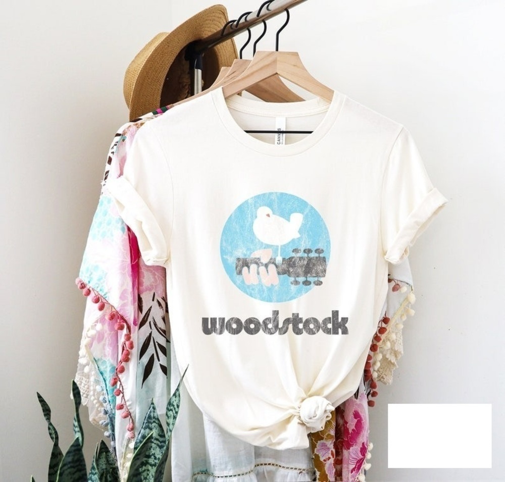 Woodstock Tshirt Retro Style 60s Music Festival Vibes Tshirt